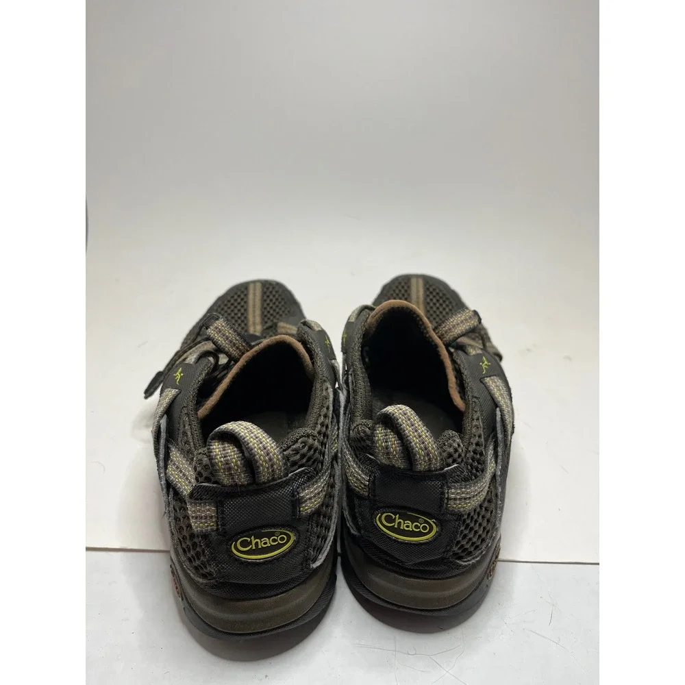 Chaco Mens Hiking Water Shoes Size 10 Brown Mesh Bungee Lacing Rugged Outsole